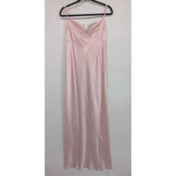 NWD Reformation Brie Silk Maxi Dress GownSize 14 Cherry Blossom #4A462 - Picture 6 of 15